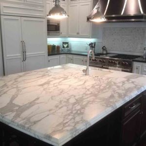 Popular White Artificial Quartz Stone Countertop for Kitchen