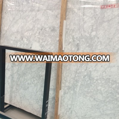 White Engineered Marble Venato Carrara Marble Thin Slabs on sale