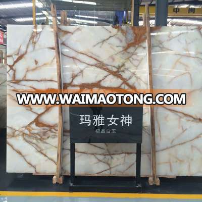 Hot Sale Wonderful Marble Slab White Onyx Stone Price