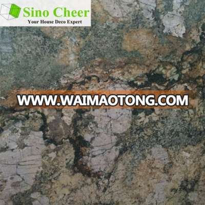 Rainforest Green Marble Slab, Desert Oasis Design for Hotel Decoration