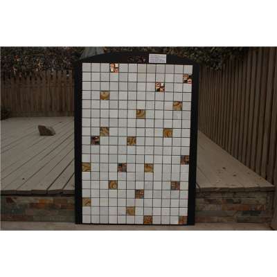 Building Wall Decoration Tiles Mosaic Glass Mix Metal Marble